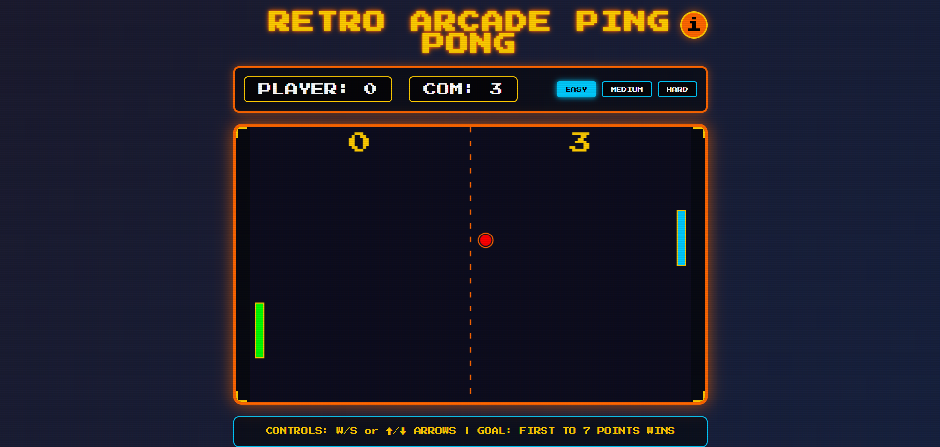 Ping Pong Game