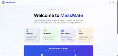 MESS SLOT BOOKING